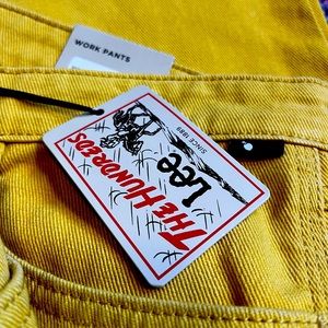 34x32 LEE/theHUNDREDS work pants in yellow.